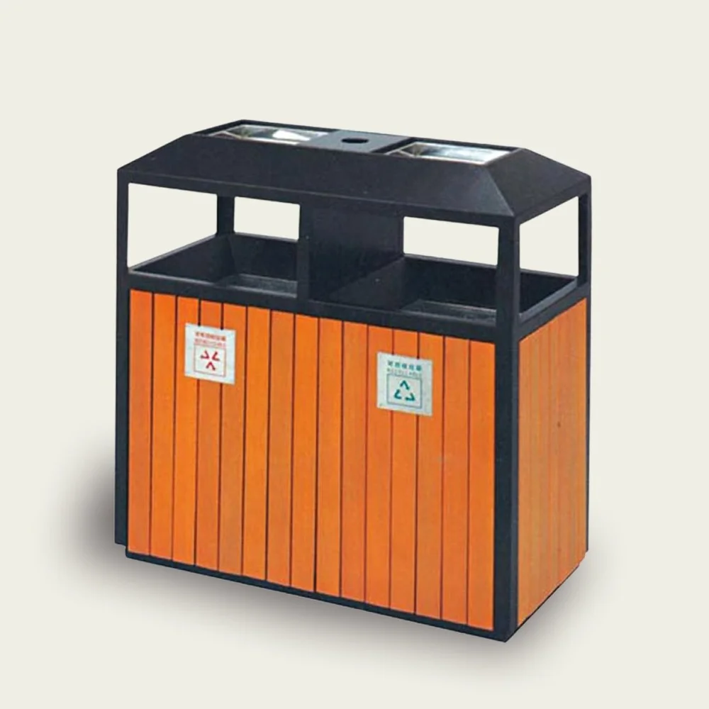 CO1 - Outdoor Garbage Can with Ashtray on Top